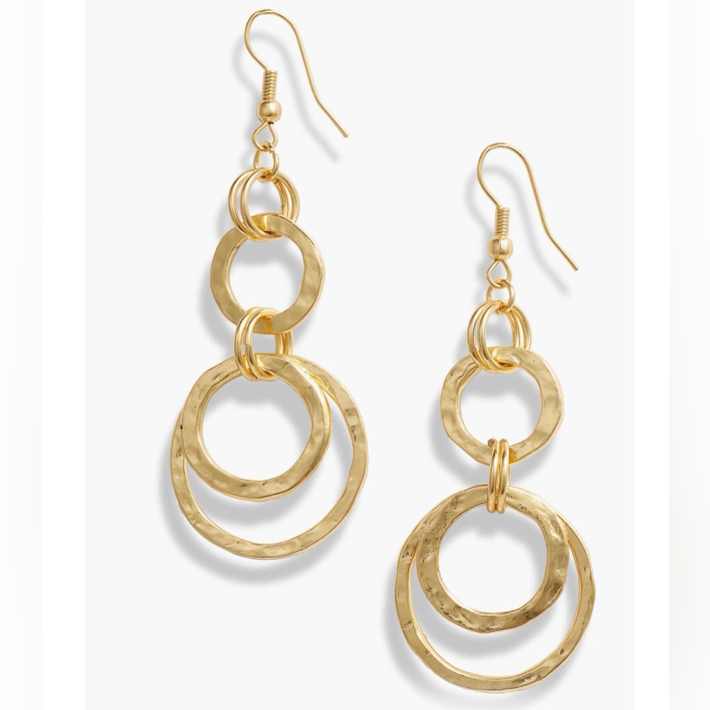 Karine Sultan Hoop Drop Earrings